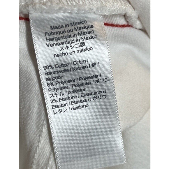 MADEWELL Women Stovepipe Jean Tile White Tuxedo Stovepipe Slim Straight W 35 NWT - Picture 14 of 16